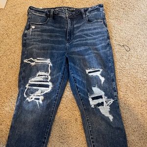 American Eagle acid washed skinny jeans